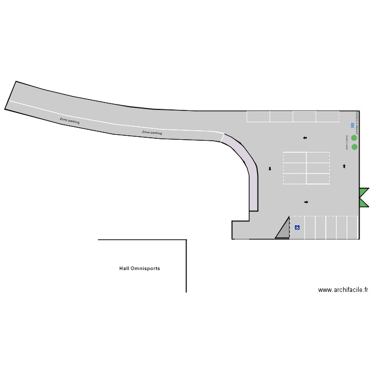 hall. Plan de 0 pièce et 0 m2
