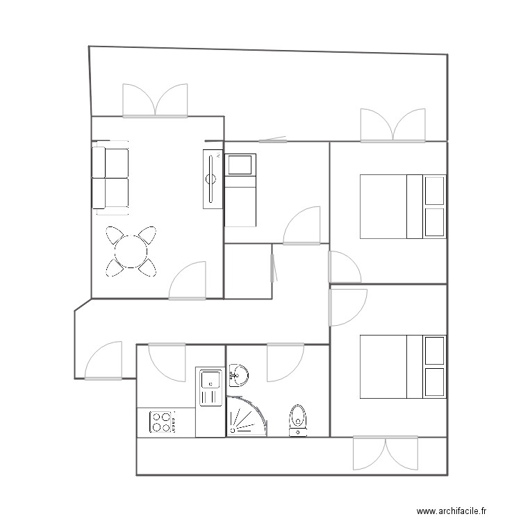 01805. Plan de 0 pièce et 0 m2