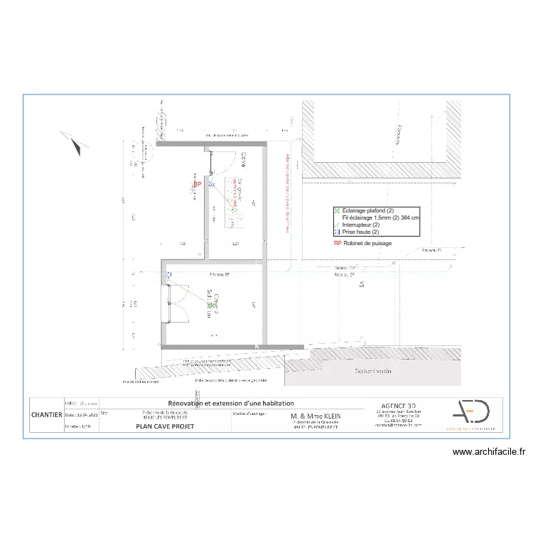 Plan Klein E Cave 011123. Plan de Plan Klein E Cave 011123. Plan de