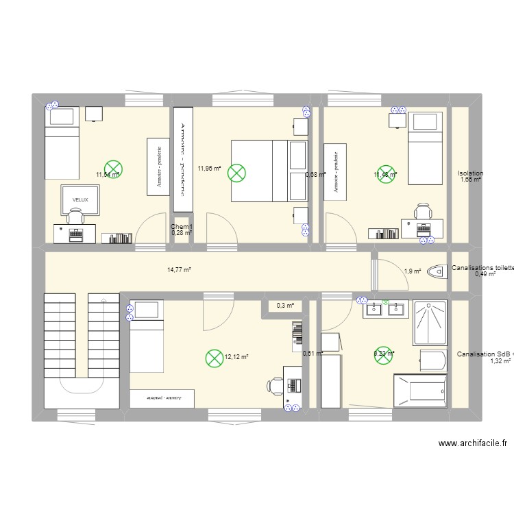 2E Hadol Final. Plan de 0 pièce et 0 m2