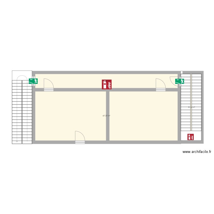 bureau Annex 1er étage. Plan de 0 pièce et 0 m2