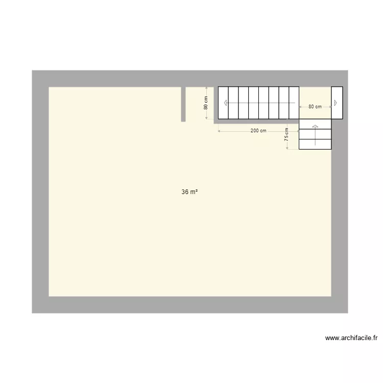 Maison Fareins 3 CH N1 V1 . Plan de 