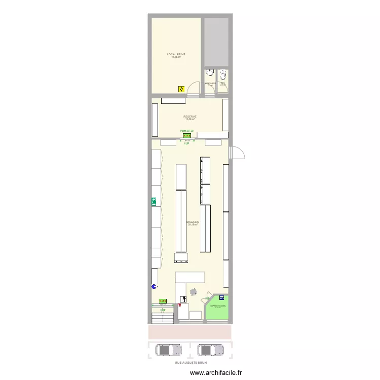 EPICERIE DU QL MINH MAN. Plan de 