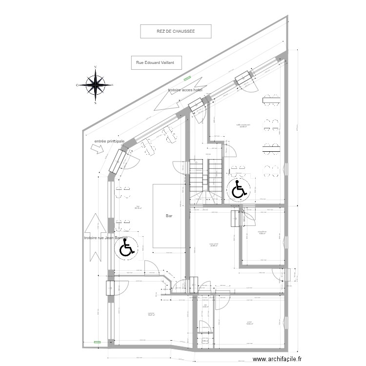 route plus rdc. Plan de 0 pièce et 0 m2