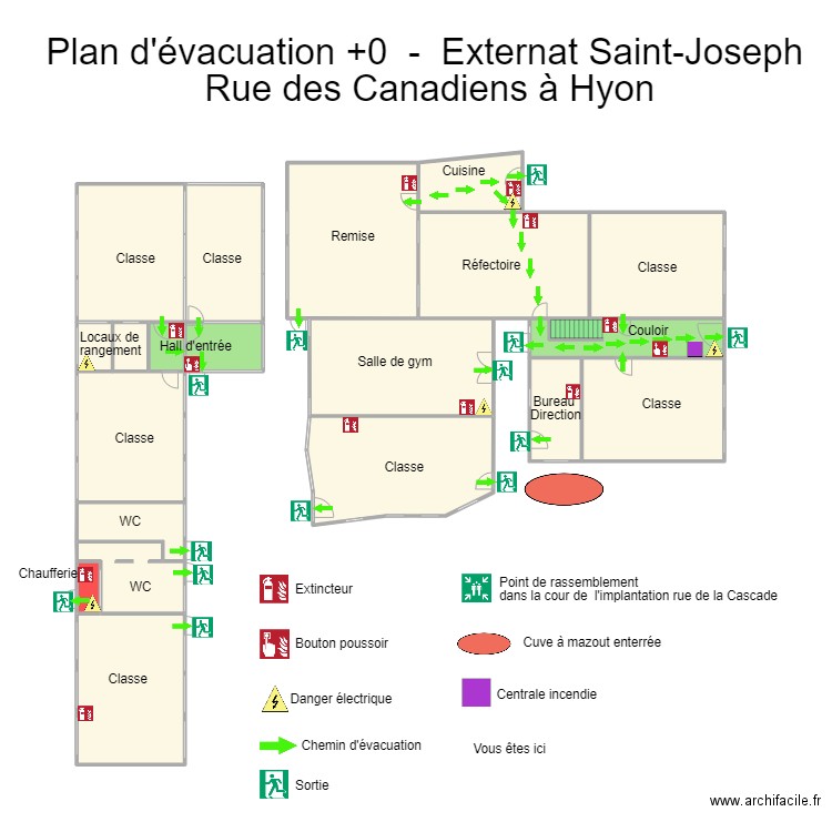 Plan +1 Hyon canadiens. Plan de 20 pièces et 568 m2