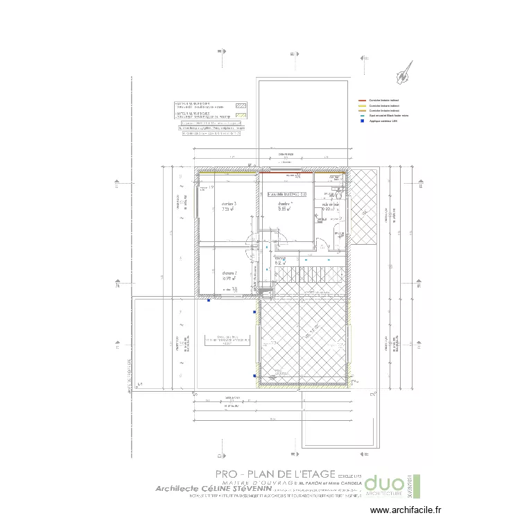 PAHON  Etage. Plan de 