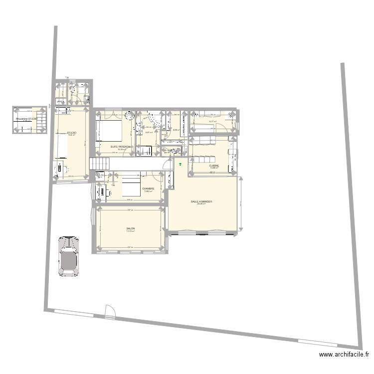 Projet Travaux Suite ParentV4. Plan de 0 pièce et 0 m2