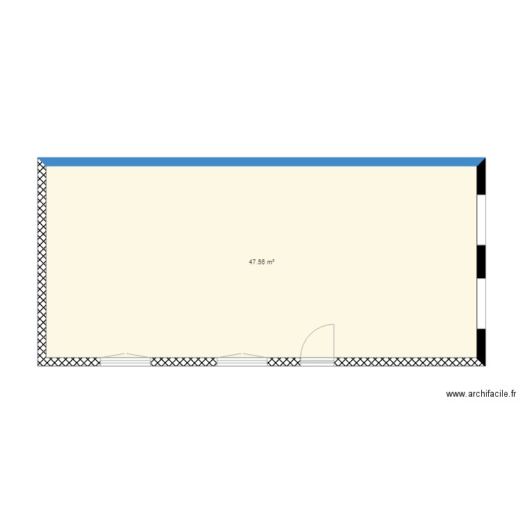 extension. Plan de 0 pièce et 0 m2