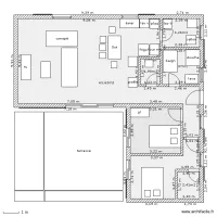 maison 2 ch salon sud 100 m2 **