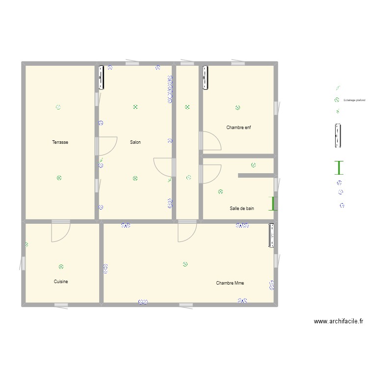 Lollia. Plan de 6 pièces et 104 m2