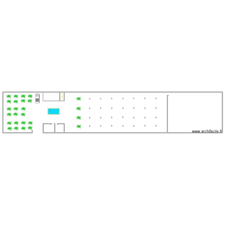 Tiele. Plan de 1 pièce et 5 m2