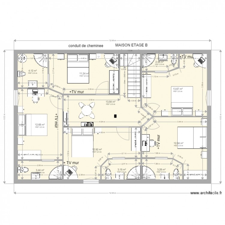 DAVID HOME ETAGE BBB. Plan de 0 pièce et 0 m2