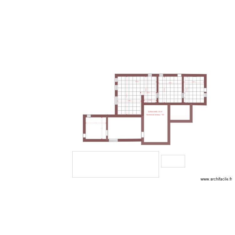 Atelier et bureaux 3. Plan de 5 pièces et 103 m2