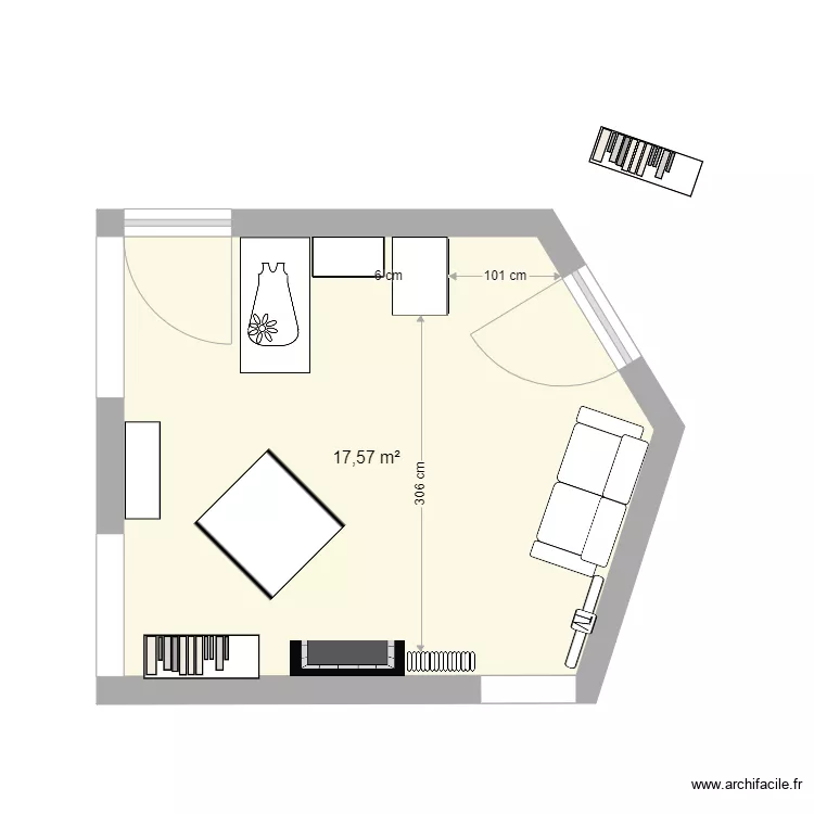CHAMBRE ENFANT. Plan de 