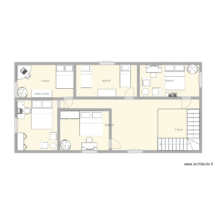 Auberge . Plan de 0 pièce et 0 m2