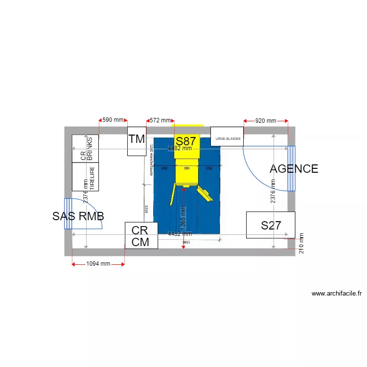 PLAN DE MASSE PROJET COUSTELLET S87. Plan de 