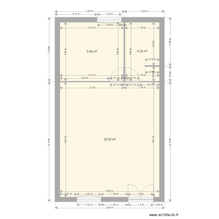 nous. Plan de 0 pièce et 0 m2