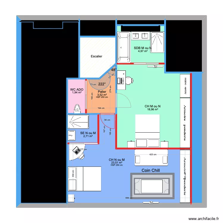 CONDORCET R+2 PRO . Plan de CONDORCET R+2 PRO . Plan de