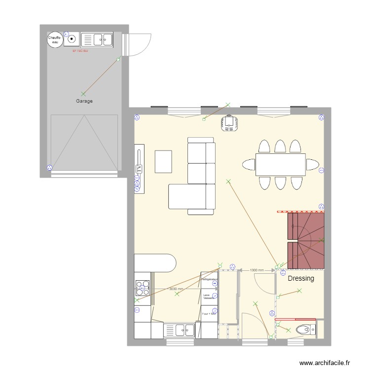 Plan Lot 9 Charlotte RDC &eacute;lectricit&eacute;. Plan de 0 pièce et 0 m2