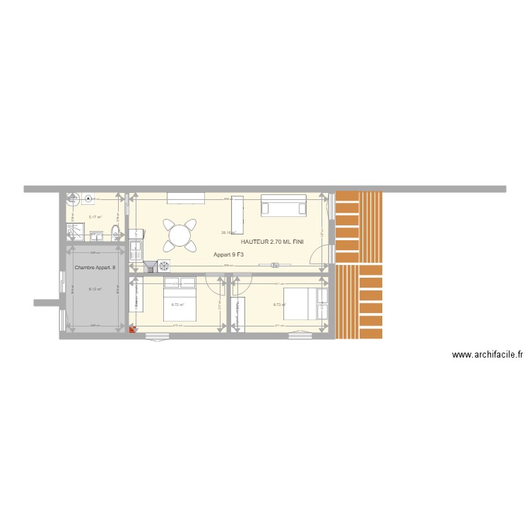 pierre de bresse Le Moulin fevrier 2020 Appartement 9. Plan de 0 pièce et 0 m2