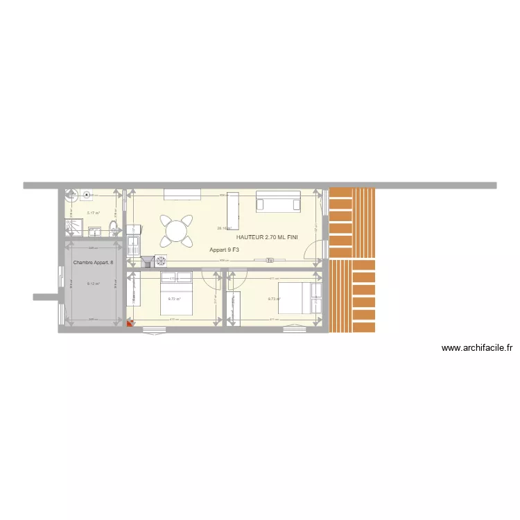pierre de bresse Le Moulin fevrier 2020 Appartement 9. Plan de 