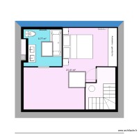 Combles chambre cloisonn&eacute;e