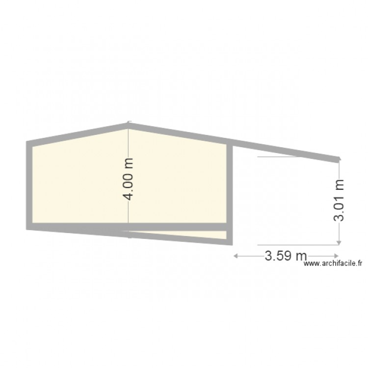 modif ouest josephine. Plan de 0 pièce et 0 m2