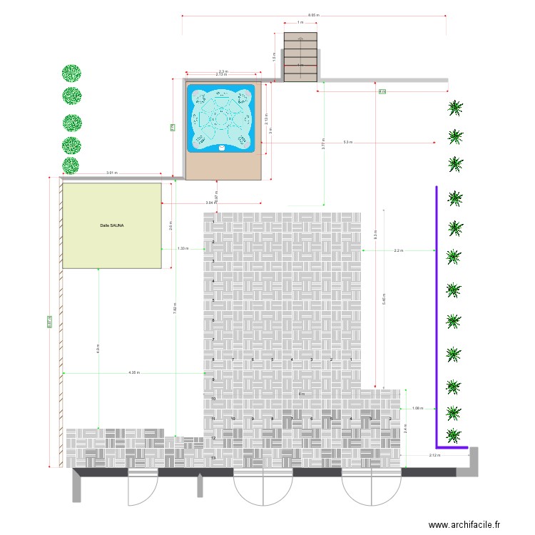 SPASAUNA8ceramique. Plan de 0 pièce et 0 m2