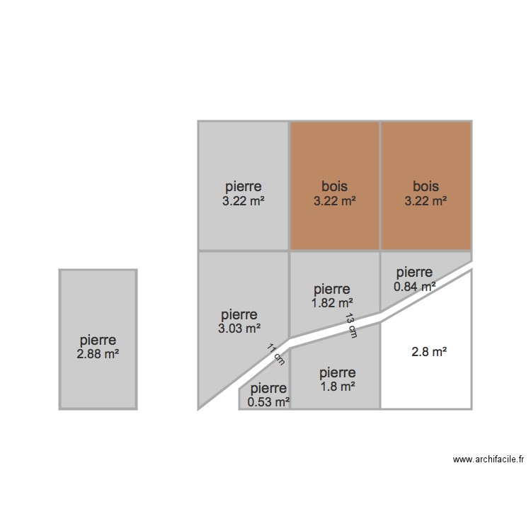 Murs cave Verbier. Plan de 0 pièce et 0 m2