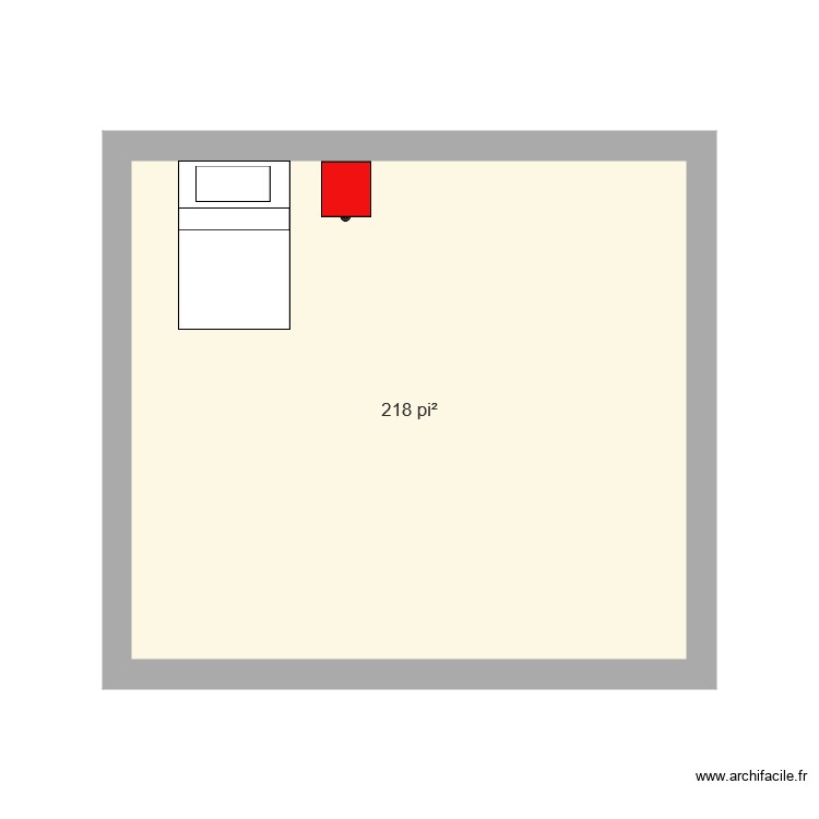 Chambre test. Plan de 0 pièce et 0 m2