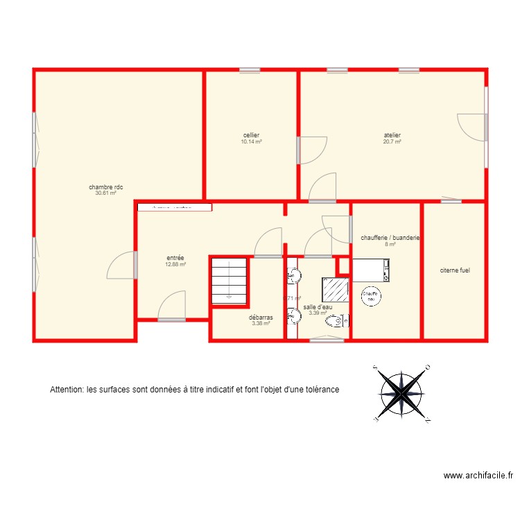 bi3718rdc. Plan de 0 pièce et 0 m2