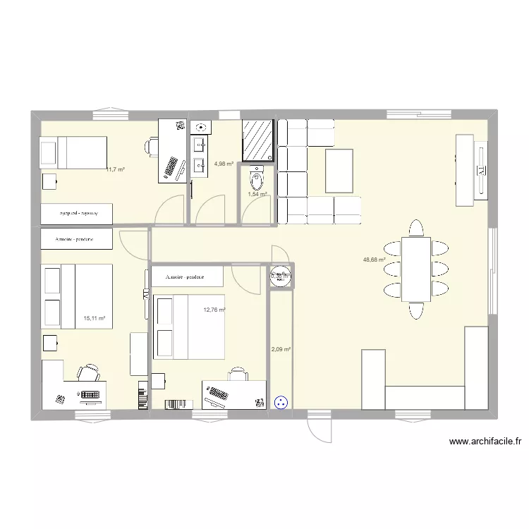 MAISON2. Plan de 