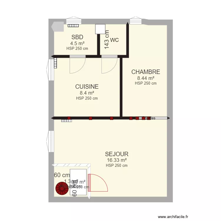 PROJET 1ER ETAGE. Plan de 