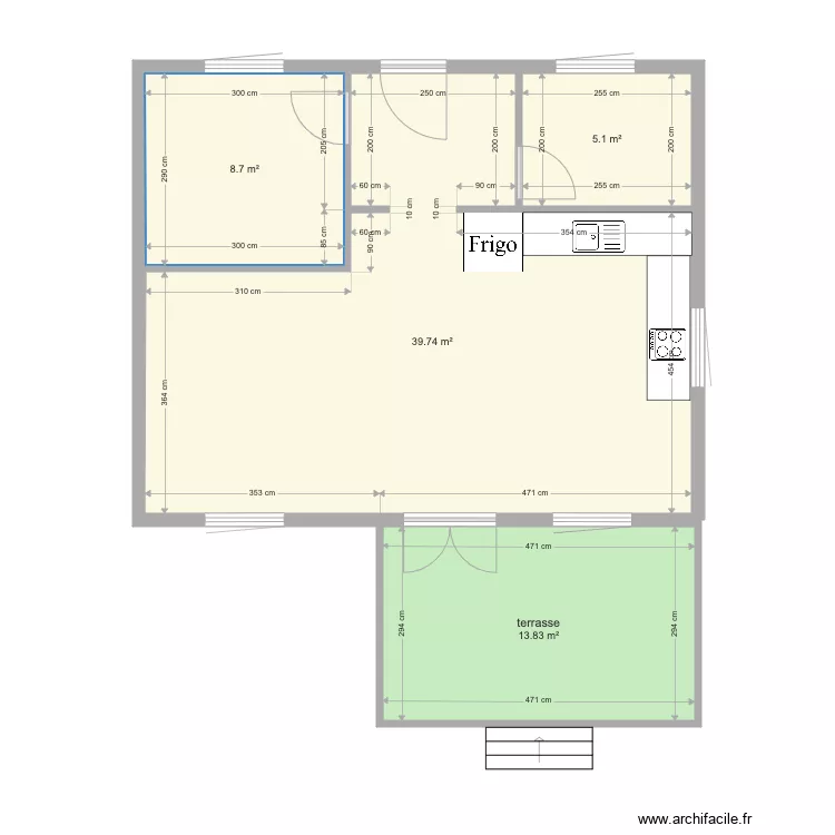 petite maison p. Plan de 