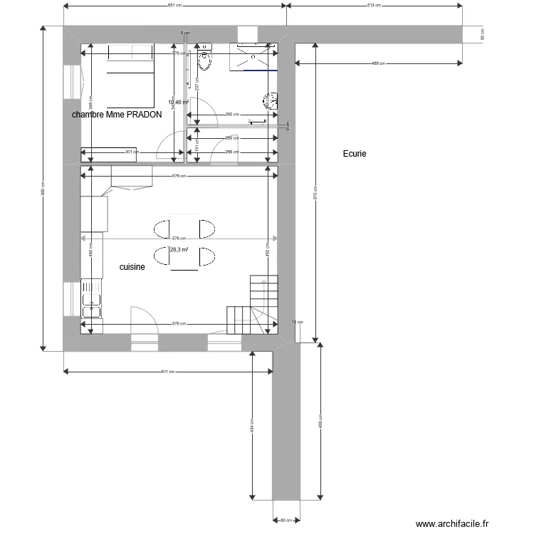 PRADON ST PRIVAT projet rdc janv22. Plan de 