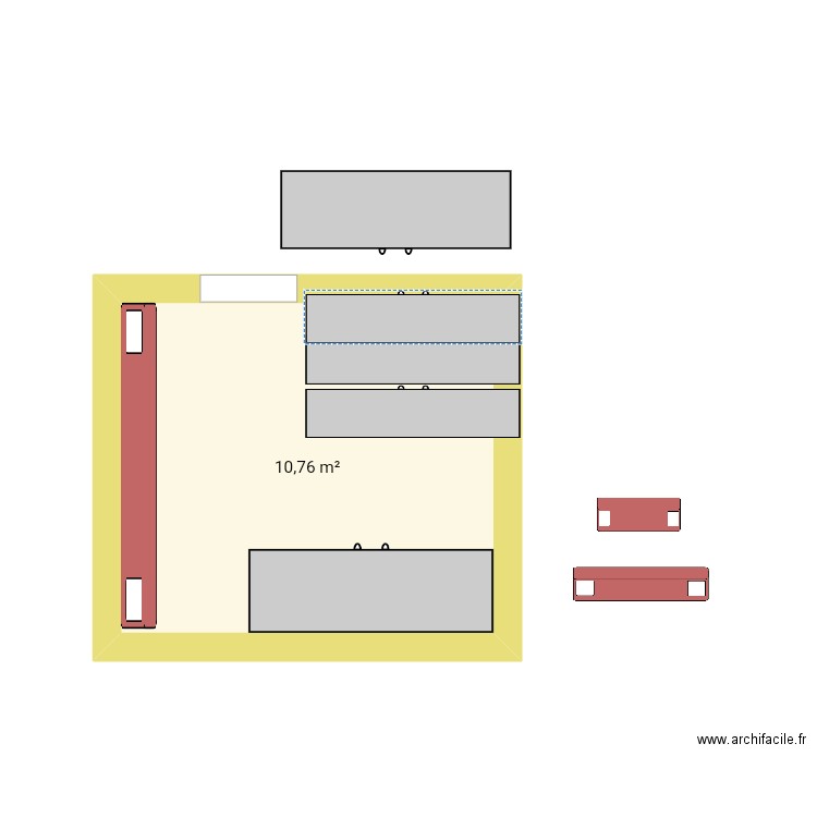 cabane ski 2. Plan de 1 pièce et 11 m2