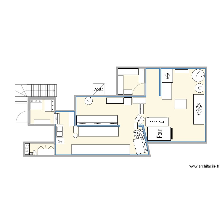 Boulangerie/Patisserie. Plan de 0 pièce et 0 m2