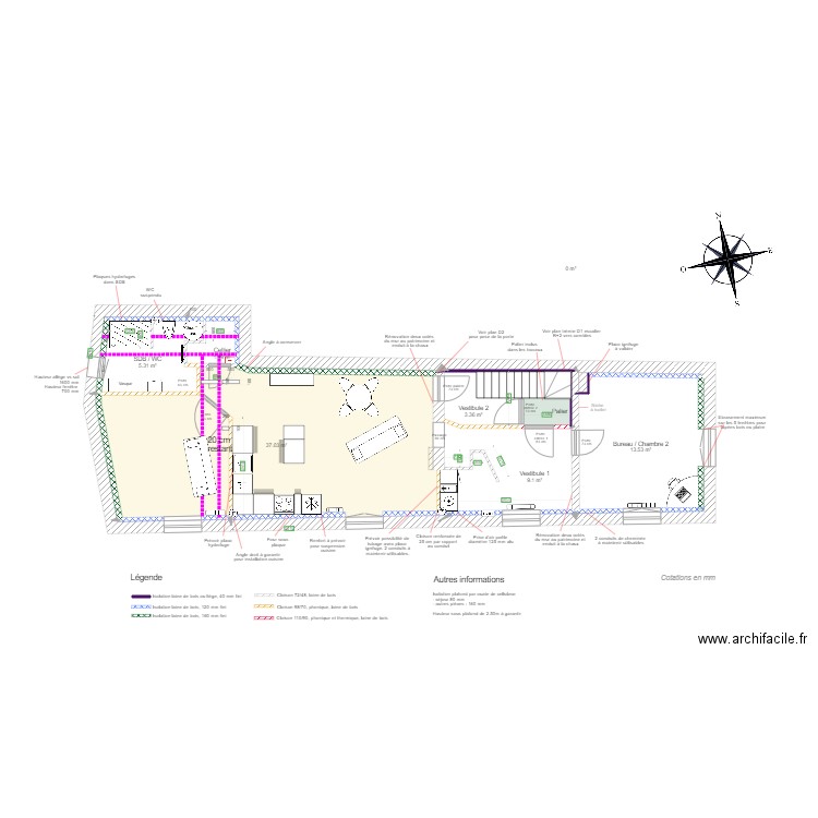 Etage principal definitif solives 2. Plan de 0 pièce et 0 m2