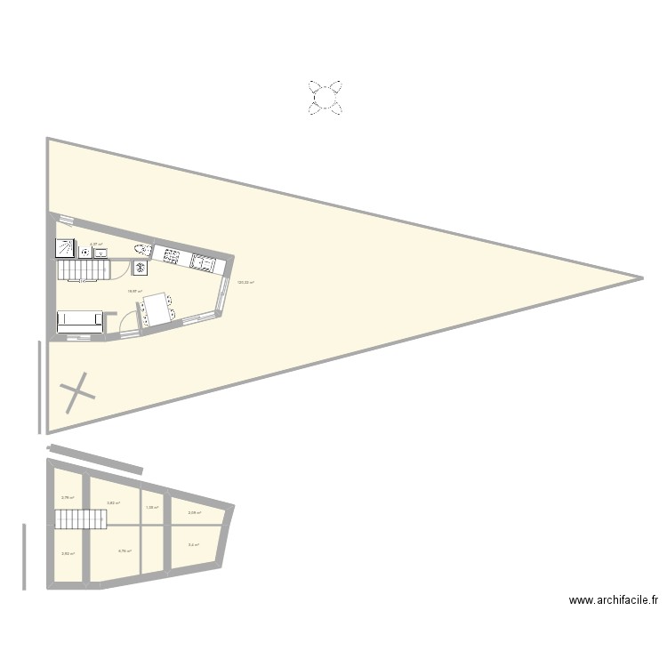 NOUVEAU2. Plan de 10 pièces et 199 m2