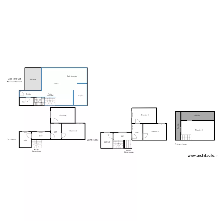 Plan BREIL maison. Plan de 