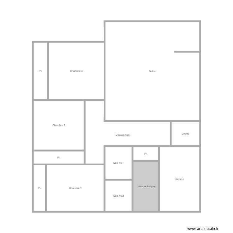 St cloud. Plan de 0 pièce et 0 m2