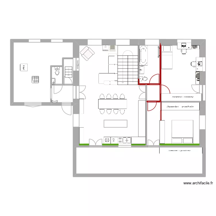 Villa Espiga 2 sans escalier. Plan de Villa Espiga 2 sans escalier. Plan de