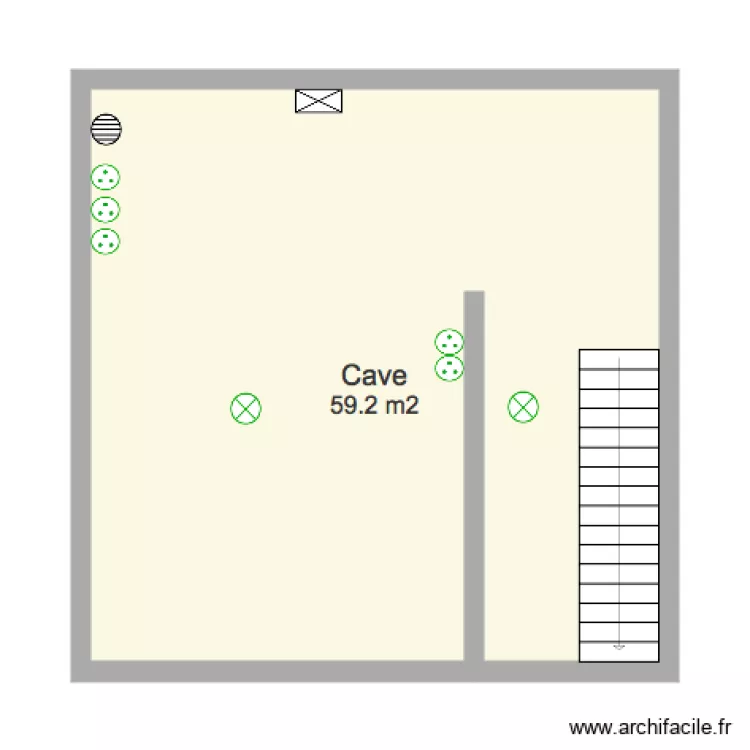 Cave. Plan de 