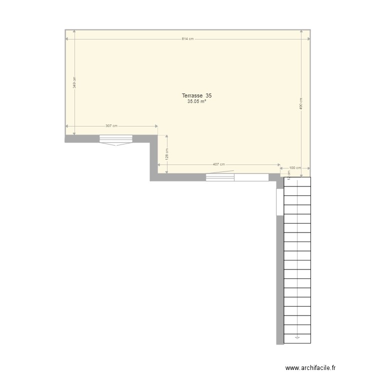 Terrasse 35. Plan de 0 pièce et 0 m2