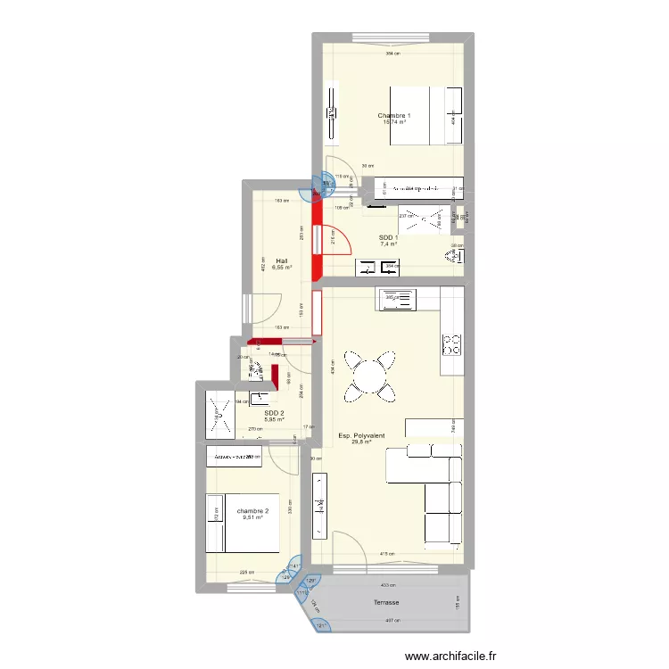 221 val des bons malades. Plan de 