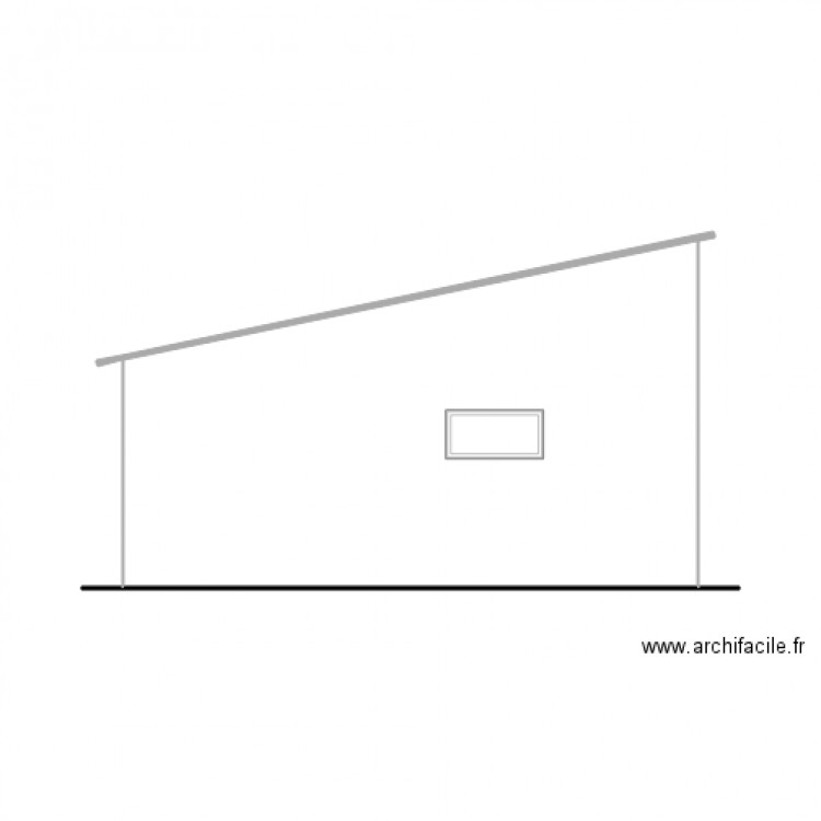 Facade Sud Existant et avec Porjet. Plan de 0 pièce et 0 m2