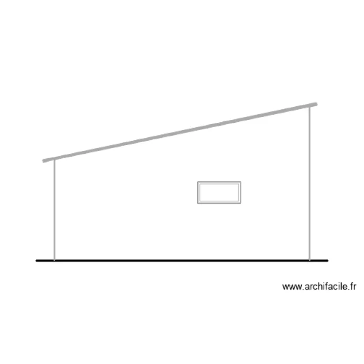 Facade Sud Existant et avec Porjet. Plan de 