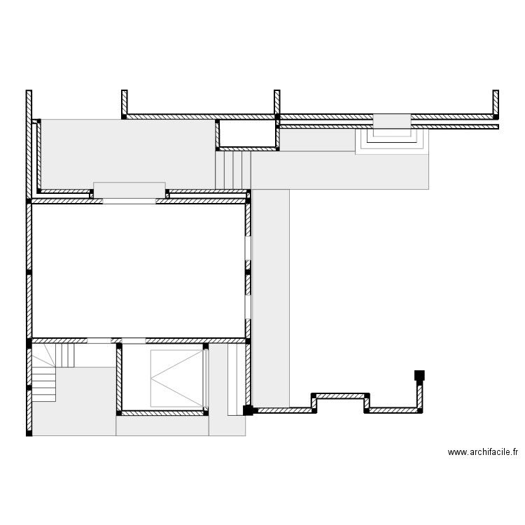 Plan Rachid 2. Plan de 1 pièce et 41 m2