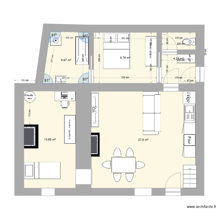 miason reno. Plan de 0 pièce et 0 m2