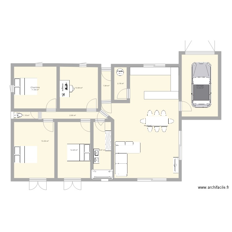 Maison 2. Plan de 0 pièce et 0 m2